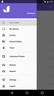 Jottacloud (old) android App screenshot 4